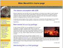 Tablet Screenshot of mikemeredith.net